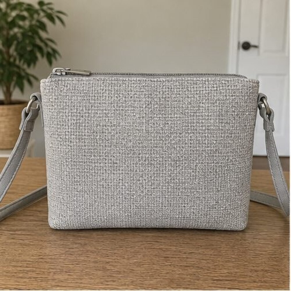 Mauve Saffiano Crossbody Bag